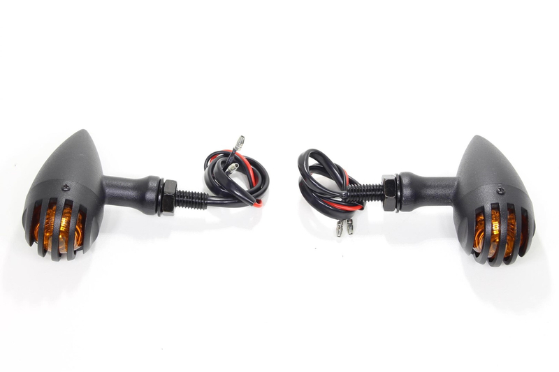 Kierunkowskaz kierunek czarny metal kratka 12v