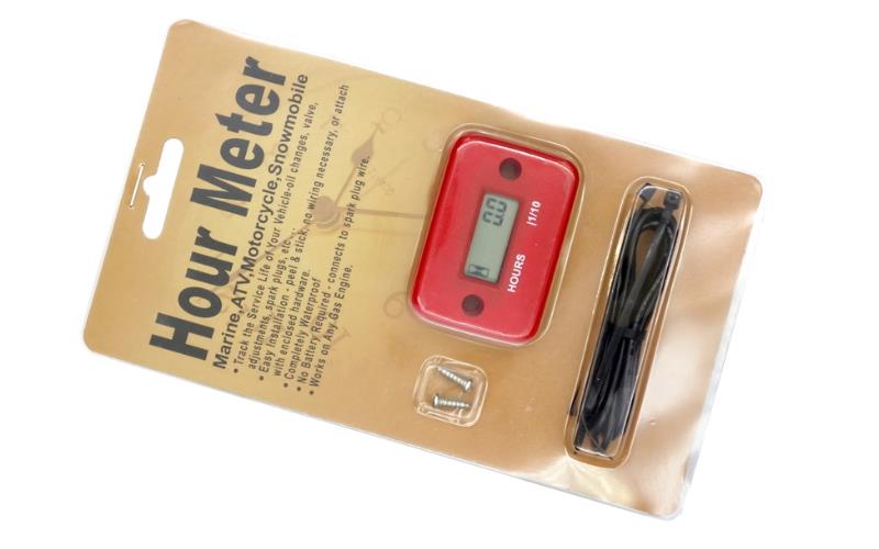 Licznik motogodzin czerwony silniki spalinowe