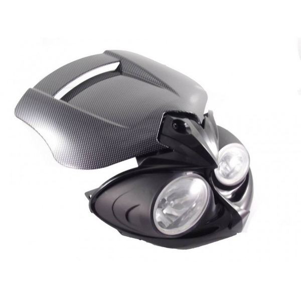 Owiewka przód z reflektorem soczewkowym ec carbon