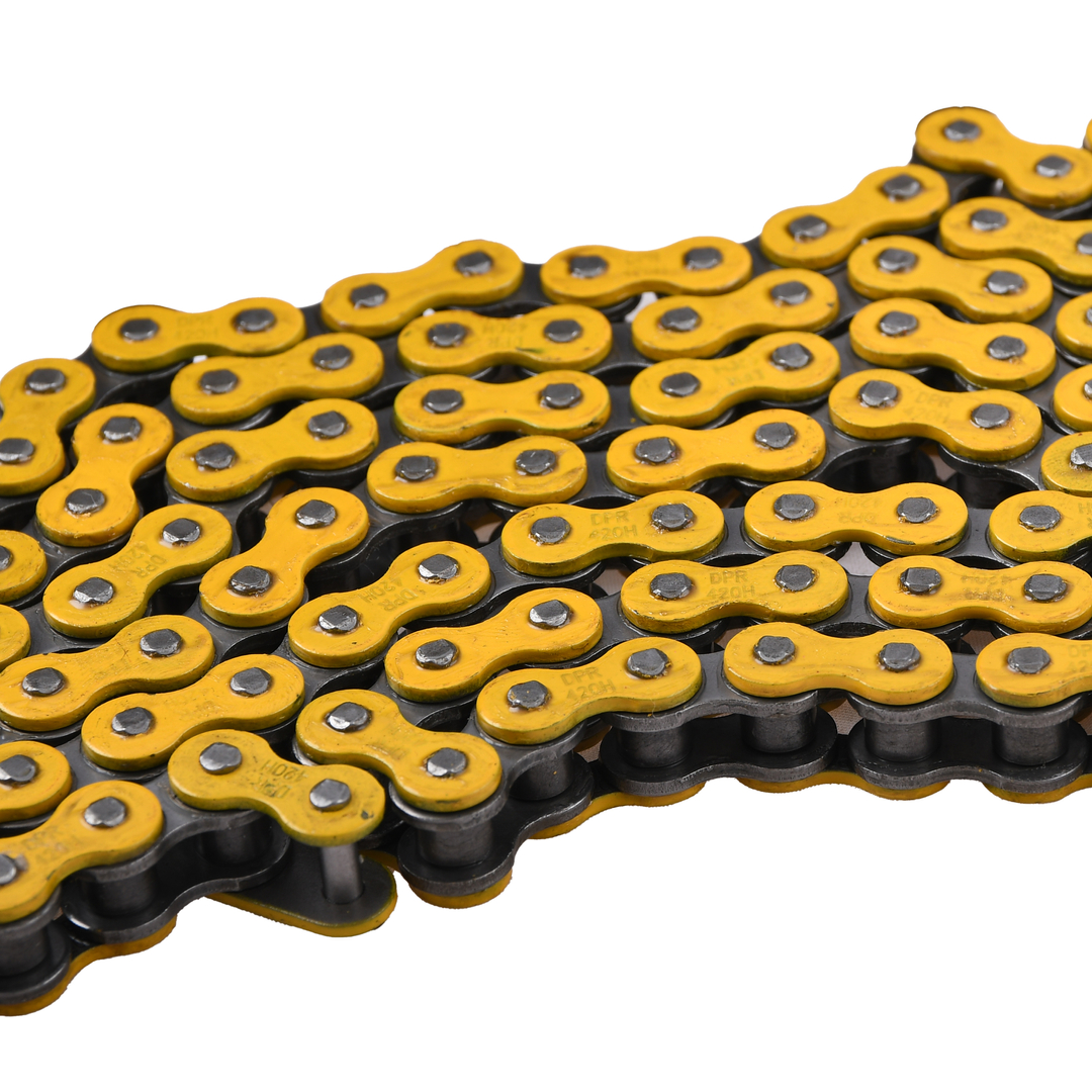Łańcuch napędowy 140 ogniw 420H żółty wzmocniony DPR Performance
