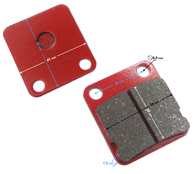 Klocki hamulcowe przód skuter Barton Falcon 2T 50