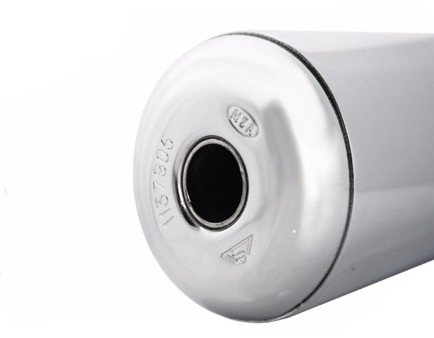 Tłumik chrom + obejma wydech simson s51 sr50