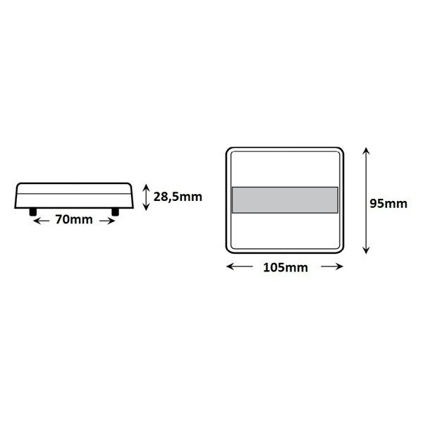 Lampa tylna LED kolorowa 4-Funkcyjna 12-24V 20LED