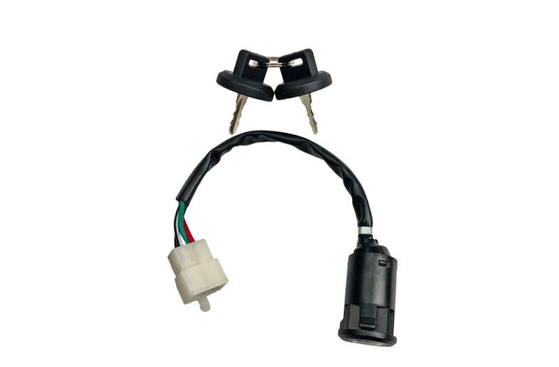 2 kluczyki stacyjka 2 położenia 4 piny męska atv