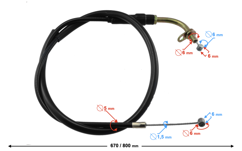 Linka ssania uniwersalna 80 cm
