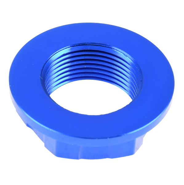 Nakrętka półki widelca M24x1,5 niebieska aluminiowa DPR Performance