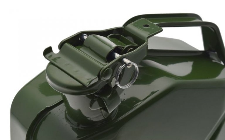 Kanister zbiornik 5l metalowy zielony 305x240x115