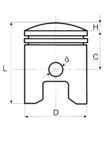 Tłok 40,30/12/27,5 AM6 50ccm Woda Yamaha Peugeot