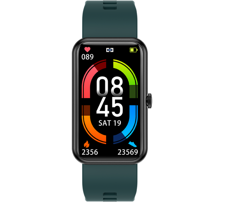 Smartwatch zegarek Rubicon ciemno zielony IP68