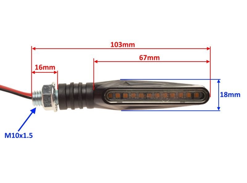 Kierunkowskazy kierunki Led YAMAHA SUZUKI HONDA homologacja 2szt.