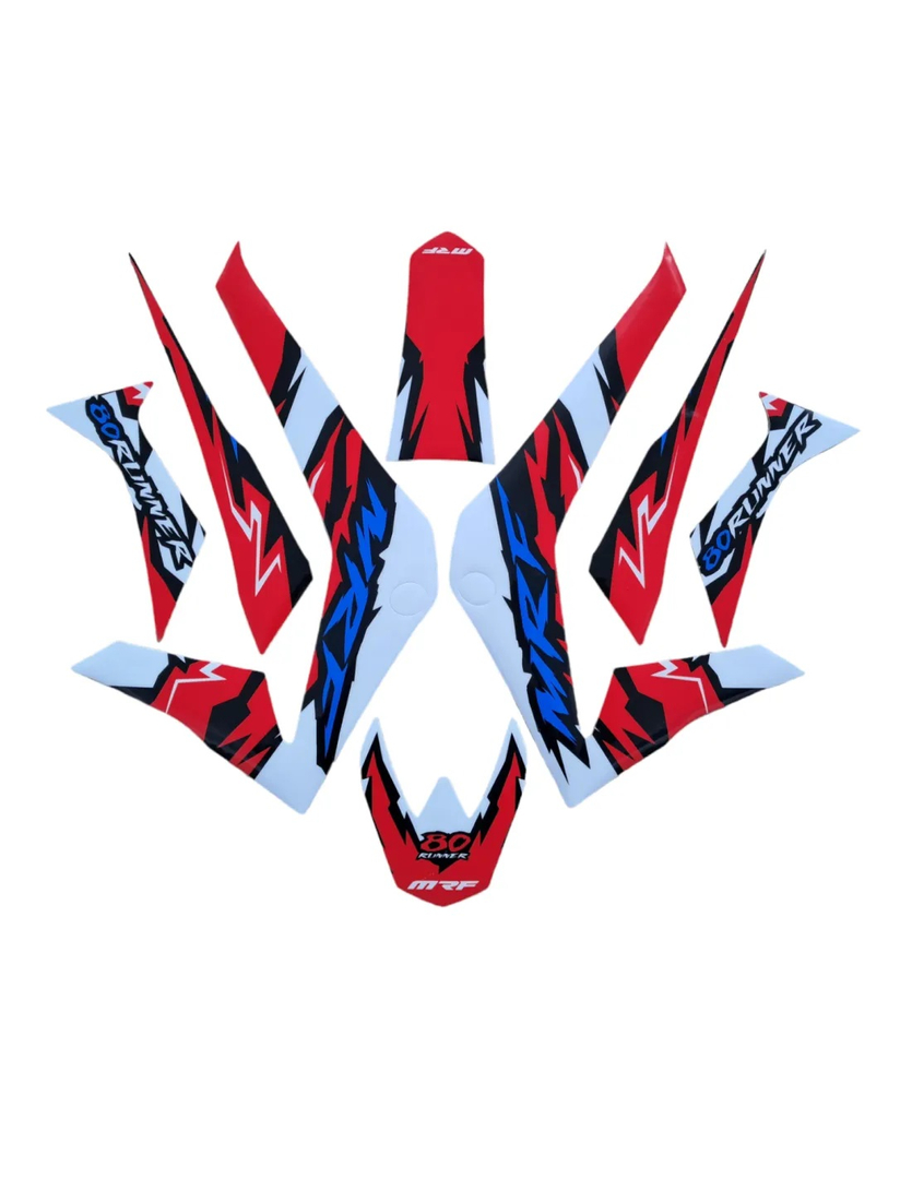 Okleina kompletna cross pitbike MRF 80 Runner