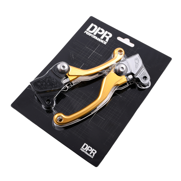 Dźwignia hamulca i sprzęgła złote aluminiowe Simson DPR Performance