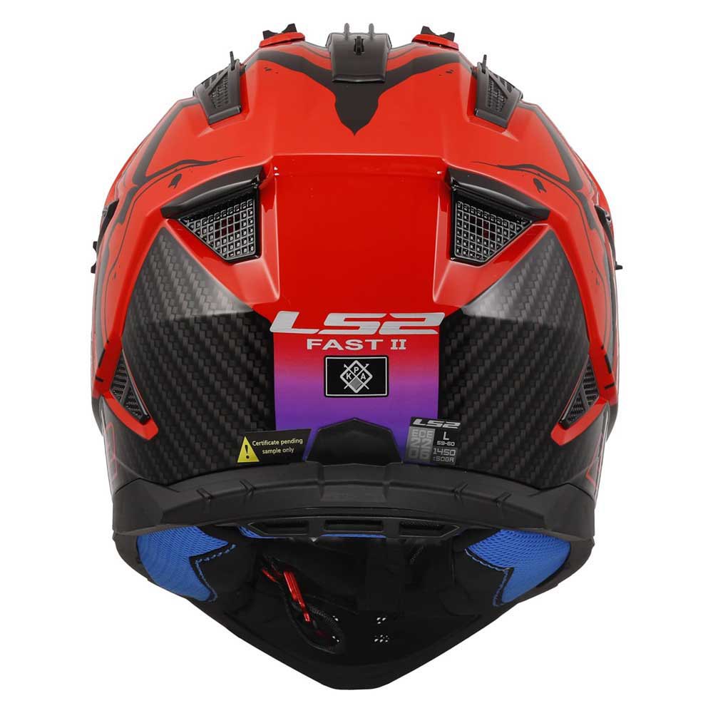 Kask crossowy LS2 MX708 Fast II Wash Gloss Red homologacja ECE 22.06
