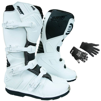 Buty shot (2021) białe cross enduro atv model x10