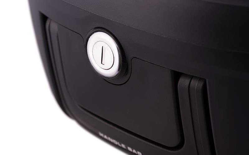 Kufer Moretti MR-808 28l czarny czerwony odblask skuter motorower motocykl