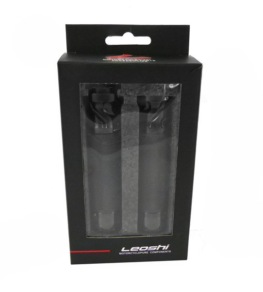 Manetki kierownicy gumy leoshi srebne rolgaz 22mm