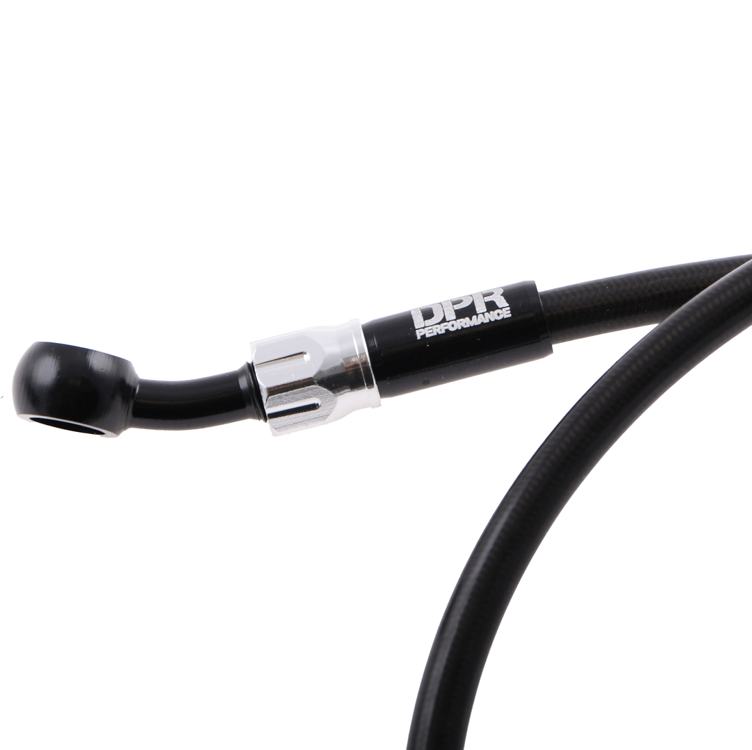 Przewód hamulcowy w oplocie czarno srebrny 90cm DPR Performance