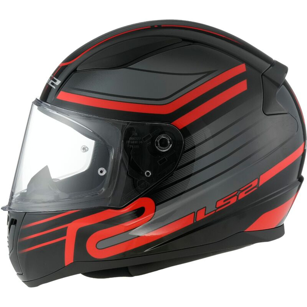 Kask integralny LS2 FF353 RAPID II CIRCUIT BLACK RED homologacja ECE 22.06