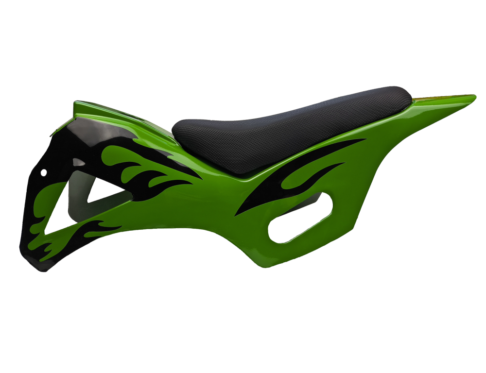 Plastiki owiewki zielone siedzenie pocket bike cross dirtbike 49 50 60cc