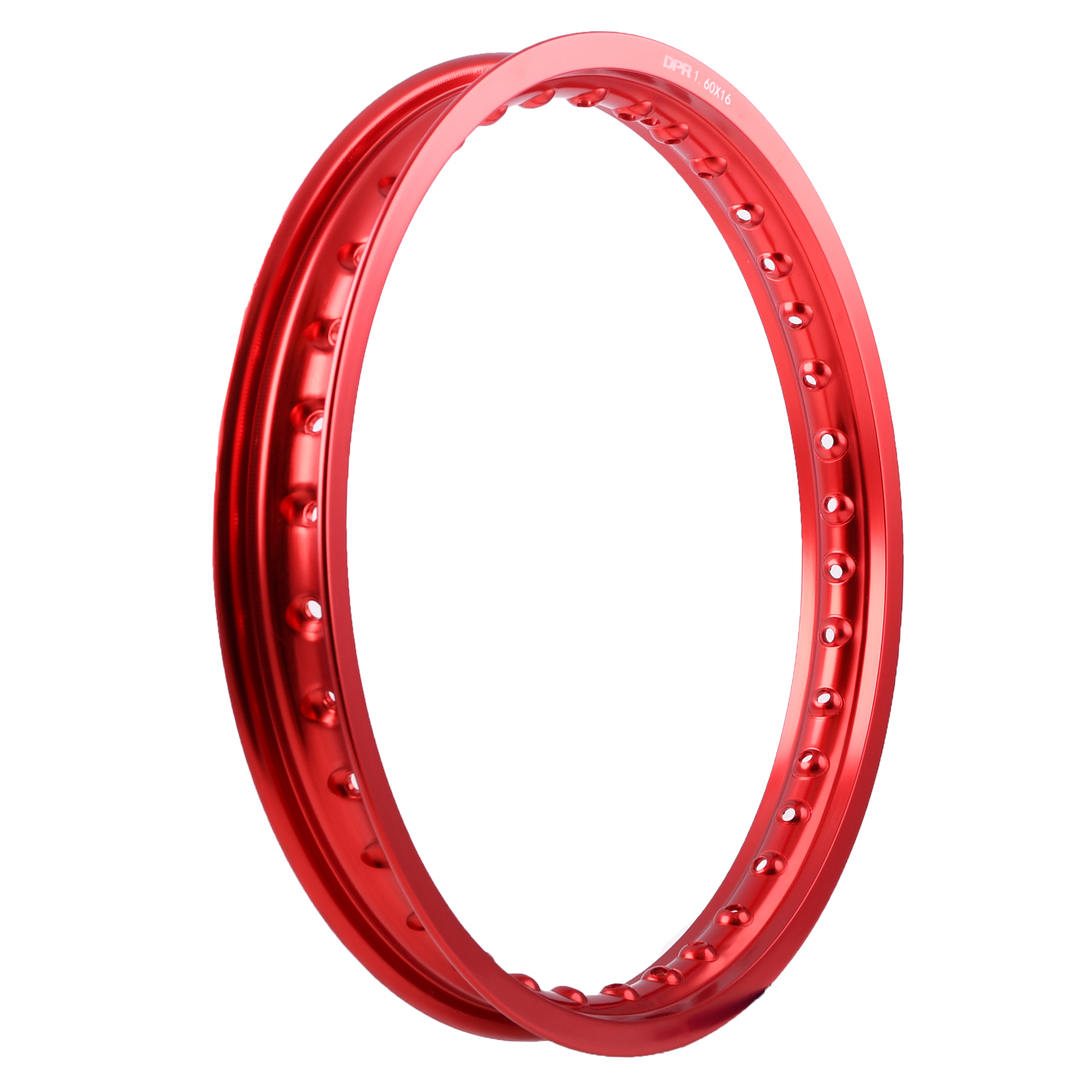 Obręcz koła 1,60x16 aluminiowa czerwona Simson DPR Classic