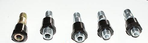 Lusterka czerwono czarne ostre gwint M8 M10 kpl