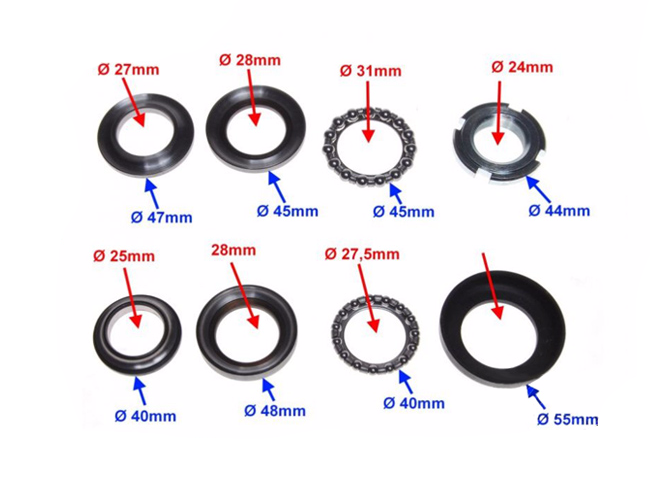 Łożyska kierownicy główki romet zetka shaft street