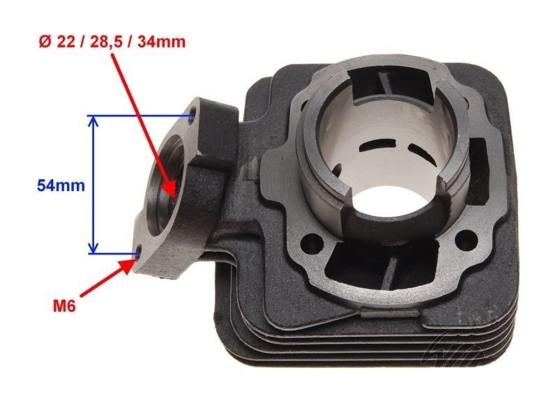 Cylinder 2t peugeot buxy speedfight elyseo 50cm3