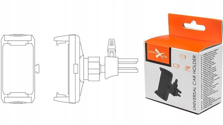 Uchwyt samochodowy na telefon kratka regulowany