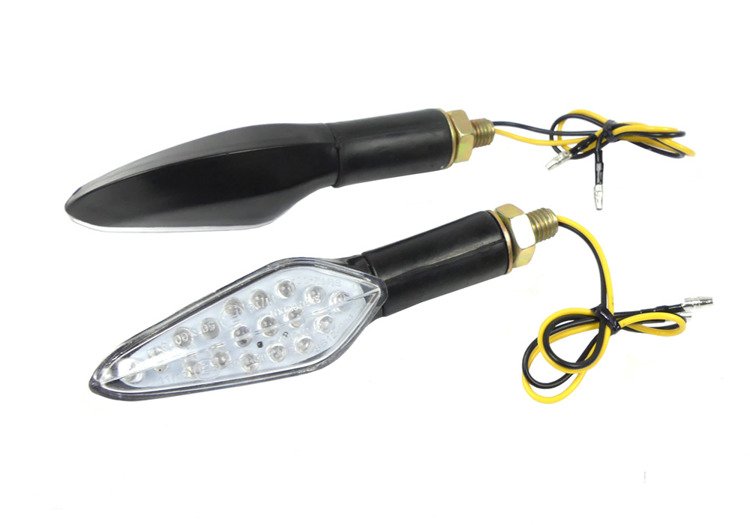 Kierunkowskazy kierunkowskaz czarne led biały