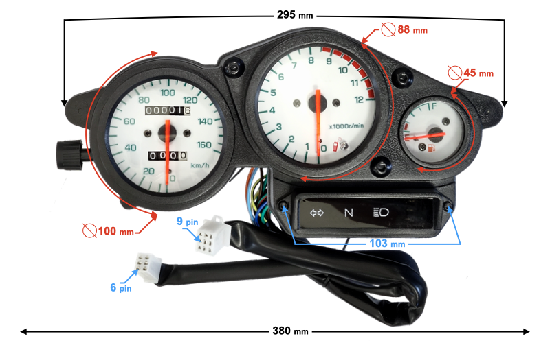 Licznik prędkościomierz do motoroweru Zipp Pro 50