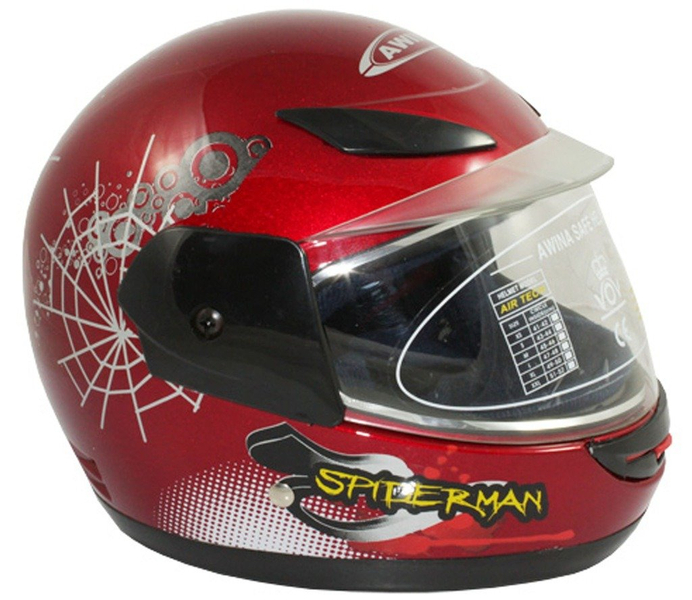 Kaski mini rozmiar głowy 47-48 cm czerw. Spiderman