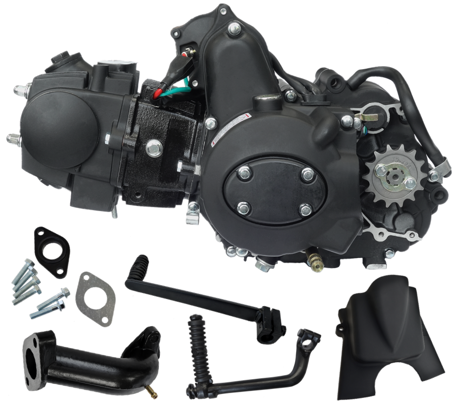 Silnik poziomy 110cc manual + gaźnik PZ19 motocykl motorower quad 4T