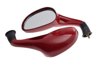 Lusterka czerwone gwint M8 para skuter sunny