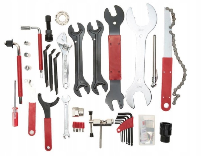 Zestaw do naprawy roweru (duży) narzędzia rowerowe