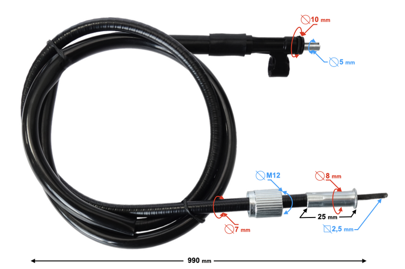 Linka licznika do motoroweru Grand-Prix 98cm
