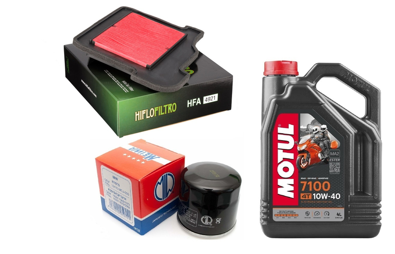 Filtr oleju powietrza olej HF204 Motul 10w40 Yamaha MT09 13-20r MTX XSR 900