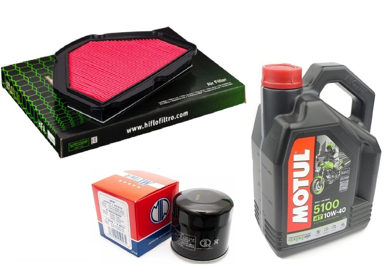 Filtr oleju powietrza olej HF204 Motul 5100 10w40 Honda GL1800 18-25r Gold