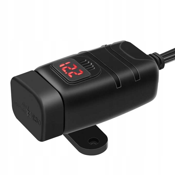 Motocyklowa ładowarka 2x USB QC3.0 9-24V szybka
