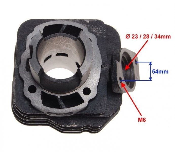Cylinder 2T 50cc af18-28 Daelim Honda Dio Tact Joker Kymco CX DJ ZX Sym DD