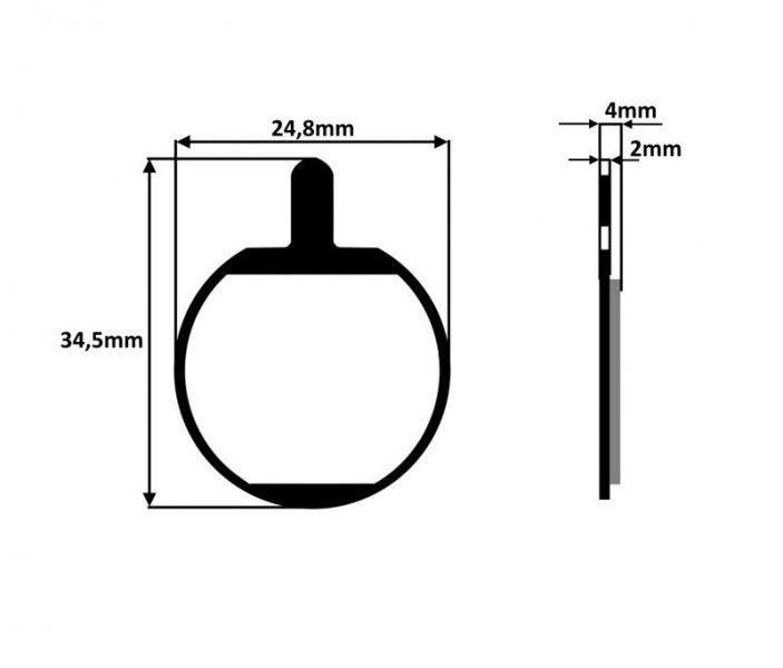 Klocki hamulca rower tarczowe półmetaliczne promax