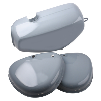 Zbiornik paliwa pokrywy boczne popielaty Simson S51 S60 S70 DPR Classic