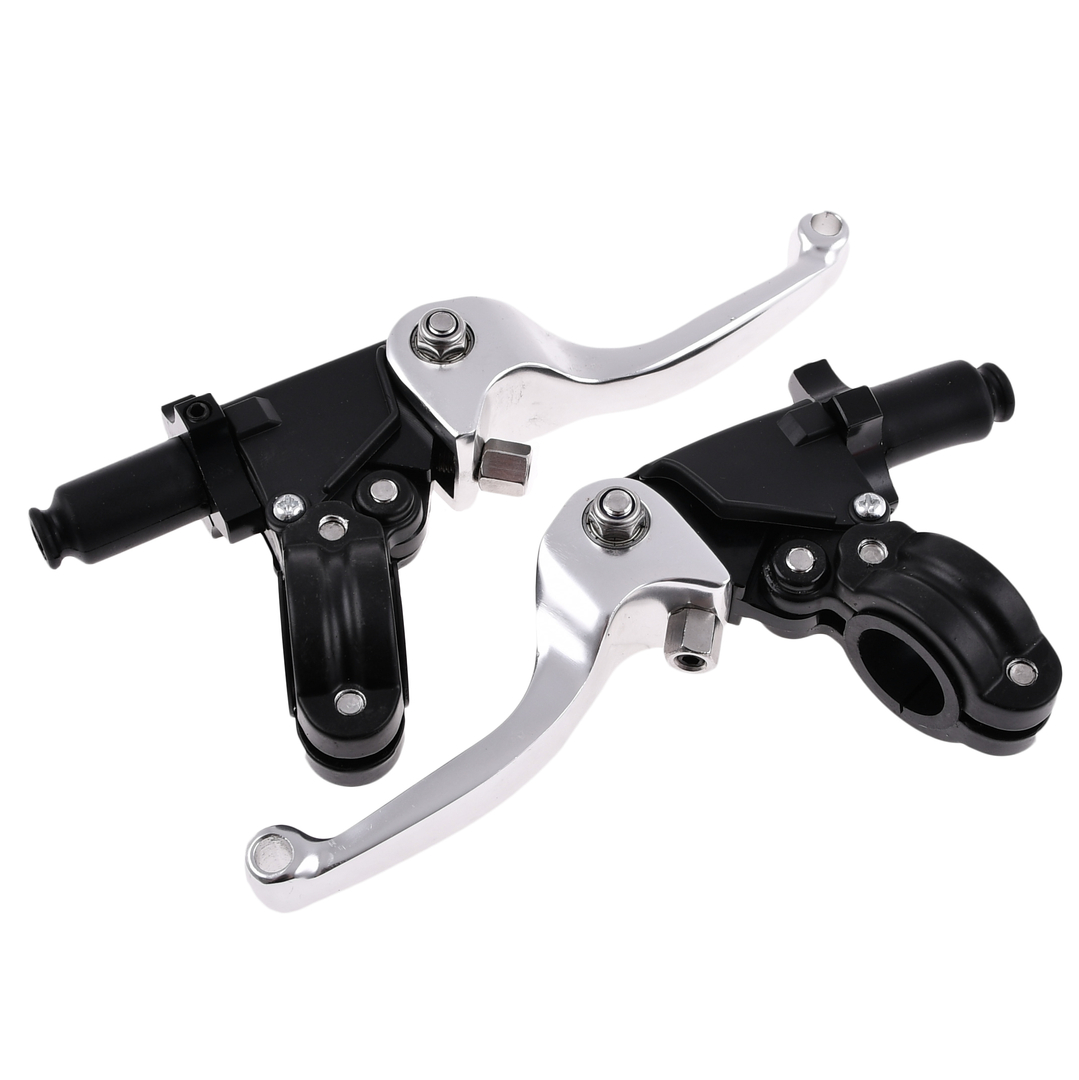 Dźwignia hamulca sprzęgła + obejmy srebrne Simson DPR