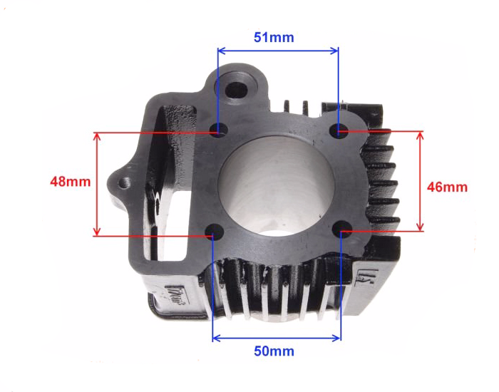 Cylinder chopper 70ccm 47mm kpl 4t king quad atv