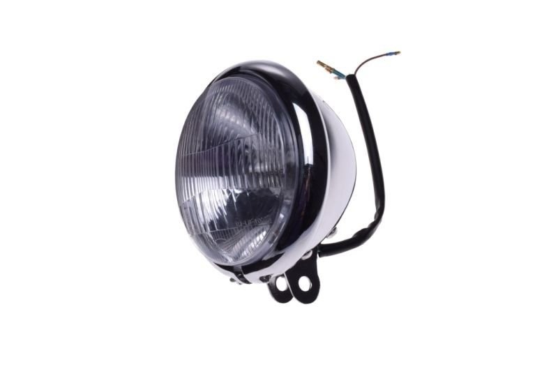 Lampa przednia reflektor e4 metal chopper