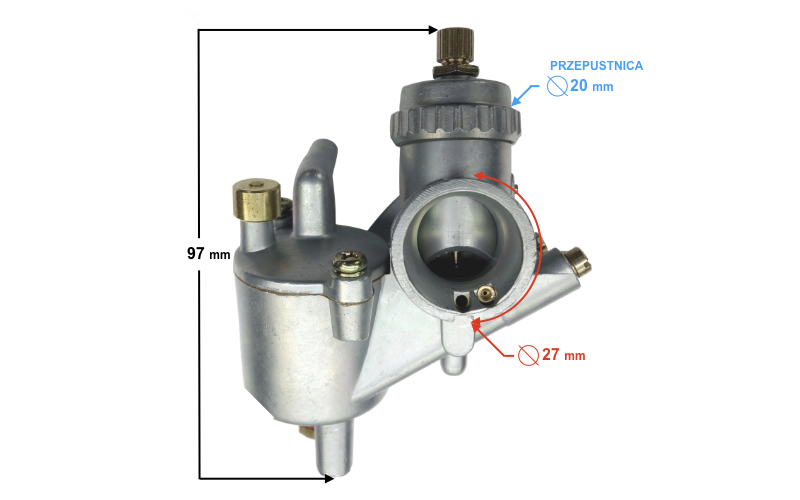 Gaźnik Jawa 50 Ogar 200 Jawka Pancerka Mustang