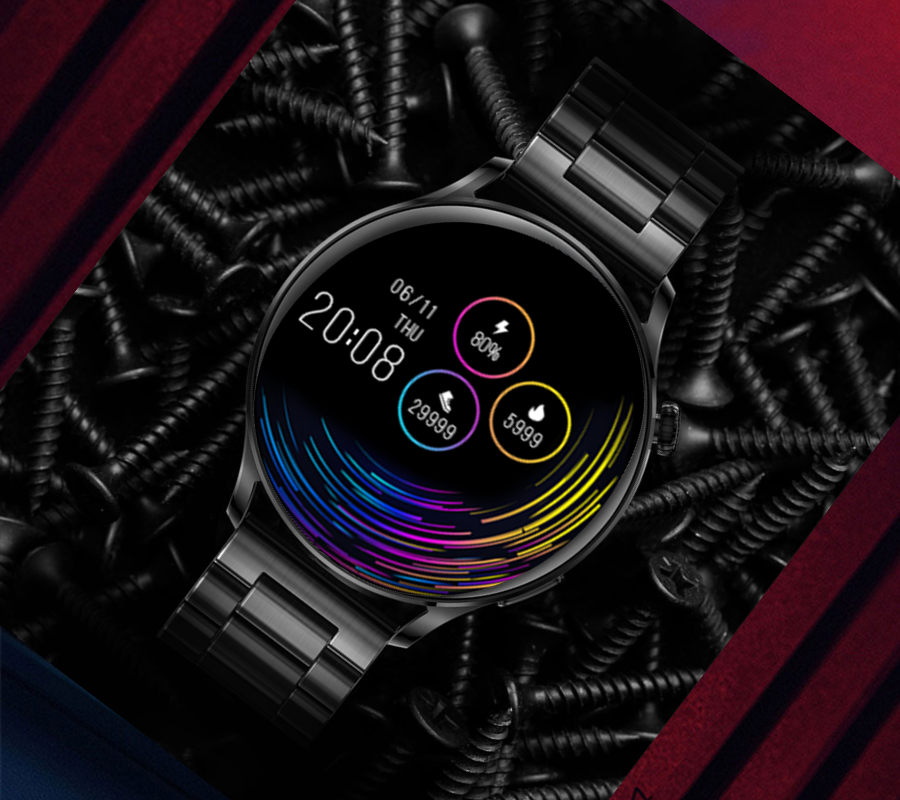 Smartwatch Rubicon RNCE81 różowe złoto siatka