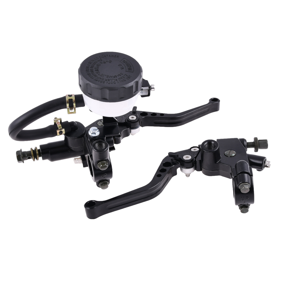 Dźwignie klamki hamulca sprzęgła czarne pompa RF