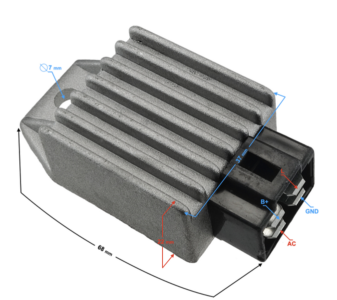 Regulator napięcia skuter 4T Gy6 Junak Barton Zipp 157QMJ