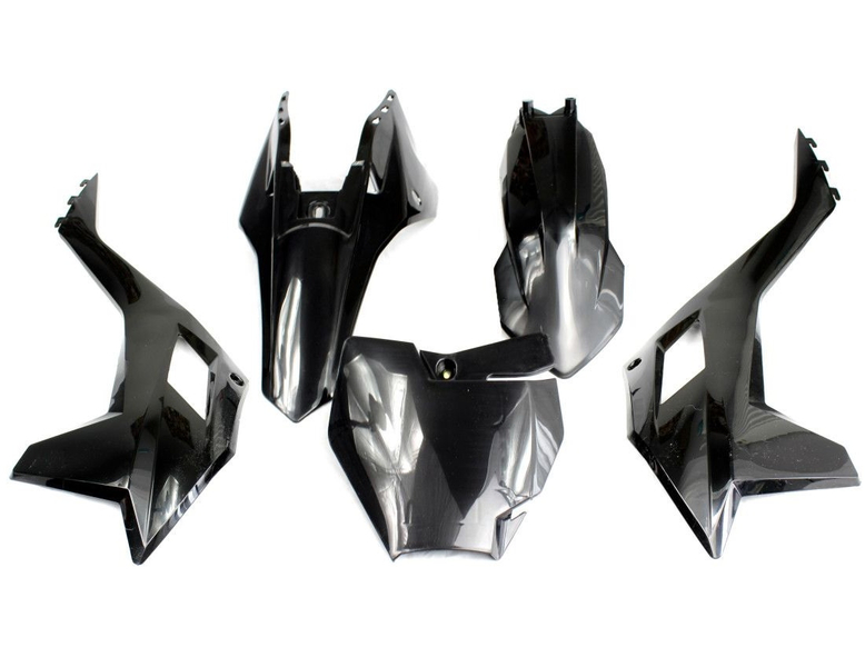 Plastiki czarne komplet pitbike Pitgang 125XD Enduro 2023 140XD Enduro 2023