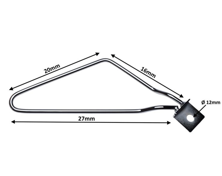 Stelaż pod sakwy chromowany uniwersalny
